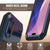 iPhone 17 Metallhülle, Heavy Duty Military Grade Rüstungsabdeckung [Schocksicher] Ganzkörper hart [blau]
