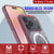 Punkcase iPhone 17 Pro Max Magnetic Wireless Lading Case [Clearmag -Serie] [Rose]