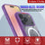 Punkcase iPhone 17 Pro Max Magnetic Wireless Lading Case [Clearmag -Serie] [lila]