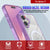 Punkcase iPhone 17 Magnetic Wireless Lading Case [Clearmag -Serie] [lila]