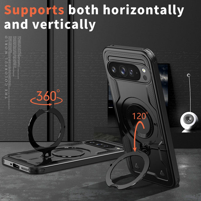 Google Pixel 10 Pro XL Case Magnetix 2.0 mit Kickstand [Schwarz]