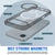 Punkcase iPhone 17 Air Magnetic Wireless Lading Case [Clearmag -Serie] [Black]