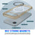 Punkcase iPhone 17 Air Magnetic Wireless Lading Case [Clearmag -Serie] [Gold]