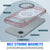 Punkcase iPhone 17 Air Magnetic Wireless Lading Case [Clearmag -Serie] [Rose]