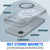 Punkcase iPhone 17 Air Magnetic Wireless Lading Case [Clearmag -Serie] [Clear]