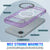 Punkcase iPhone 17 Air Magnetic Wireless Lading Case [Clearmag -Serie] [lila]