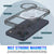 Punkcase iPhone 17 Pro Max Magnetic Wireless Lading Case [Clearmag -Serie] [Black]