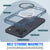 Punkcase iPhone 17 Pro Max Magnetic Wireless Lading Case [Clearmag -Serie] [Navy]