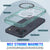 Punkcase iPhone 17 Pro Max Magnetic Wireless Lading Case [Clearmag -Serie] [Teal]