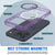 Punkcase iPhone 17 Pro Magnetic Wireless Lading Case [Clearmag -Serie] [lila]