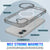 Punkcase iPhone 17 Magnetic Wireless Lading Case [Clearmag -Serie] [Silber]