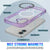 Punkcase iPhone 17 Magnetic Wireless Lading Case [Clearmag -Serie] [lila]