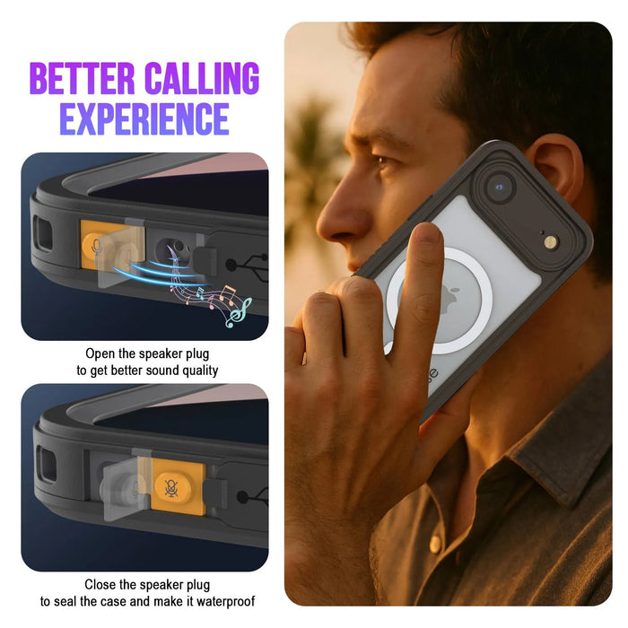 iPhone 17 Luftwaterdichte Hülle, Punkcase [Extreme Series] Panzerabdeckung mit integriertem Bildschirmschutz [gelb]