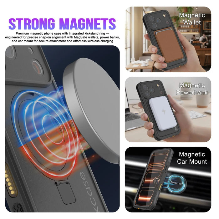 Wasserdichte iPhone 17 Pro Max-Hülle [Kickstud 2.0-Serie] IP68-Schutzhülle mit Displayschutzfolie und Ständer [Lila]