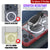 Punkcase iPhone 17 Pro Max Magnetic Wireless Lading Case [Clearmag -Serie] [Red]