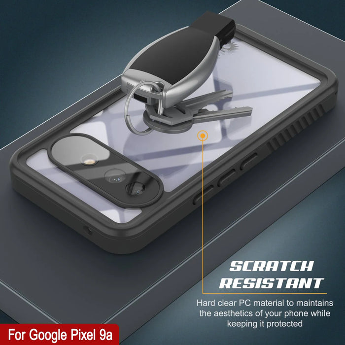 Google Pixel 9A Water of Case, PunkCase [Extreme Series] Panzerabdeckung mit integriertem Bildschirmschutz [Gelb]