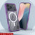 Punkcase iPhone 17 Pro Max Magnetic Wireless Lading Case [Clearmag -Serie] [lila]