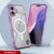Punkcase iPhone 17 Magnetic Wireless Lading Case [Clearmag -Serie] [lila]