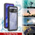 Google Pixel 9A Water of Case, PunkCase [Extreme Series] Panzerabdeckung mit integriertem Bildschirmschutz [lila]