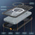 iPhone 17 Pro Max Water of Water of Case, PunkCase [Extreme Mag -Serie] Panzerabdeckung mit integriertem Bildschirmschutz [Schwarz]