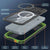 iPhone 17 Pro Max Water of Water of Case, PunkCase [Extreme Mag -Serie] Panzerabdeckung mit integriertem Bildschirmschutz [Grün]