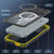 iPhone 17 Pro Max Water of Water of Case, PunkCase [Extreme Series] Panzerabdeckung mit integriertem Bildschirmschutz [Gelb]