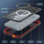iPhone 17 Pro Max Water of Water of Case, PunkCase [Extreme Mag -Serie] Panzerabdeckung mit integriertem Bildschirmschutz [Rot]