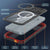 iPhone 17 Pro Water of Case, PunkCase [Extreme Mag -Serie] Panzerabdeckung mit integriertem Bildschirmschutz [Rot]