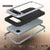 iPhone 17 Air Metal Case, Heavy Duty Military Grade -Rüstungsabdeckung [Stoßdämpfer] Ganzkörper hart [weiß]