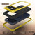 iPhone 17 Pro Max Metal Case, Heavy Duty Military Grade -Rüstungsabdeckung [Stoßdämpfer] Ganzkörper hart [Gelb]