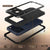 iPhone 17 Pro Max Metal Case, Heavy Duty Military Grade -Rüstungsabdeckung [Stoßdämpfer] Ganzkörper hart [schwarz]