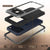 iPhone 17 Pro Max Metal Case, Heavy Duty Military Grade -Rüstungsabdeckung [Schocksicher] Ganzkörper hart [Silber]