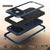 iPhone 17 Pro Metal Case, Heavy Duty Military Grade -Rüstungsabdeckung [Schocksicher] Ganzkörper hart [blau]
