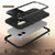 iPhone 17 Metallkoffer, Heavy Duty Military Grade Rüstungsabdeckung [Schocksicher] Ganzkörper hart [Schwarz]