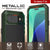 iPhone 17 Air Metal Case, Heavy Duty Military Grade -Rüstungsabdeckung [Schocksicher] Ganzkörper hart [dunkelgrün]