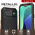 iPhone 17 Air Metal Case, Heavy Duty Military Grade -Rüstungsabdeckung [Stoßdämpfer] Ganzkörper hart [Schwarz]