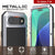 iPhone 17 Air Metal Case, Heavy Duty Military Grade -Rüstungsabdeckung [Stoßdämpfer] Ganzkörper hart [weiß]