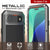 iPhone 17 Air Metal Case, Heavy Duty Military Grade -Rüstungsabdeckung [Stoßdämpfer] Ganzkörper hart [Silber]