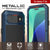 iPhone 17 Air Metal Case, Heavy Duty Military Grade -Rüstungsabdeckung [Stoßdämpfer] Ganzkörper hart [blau]