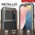 iPhone 17 Pro Max Metal Case, Heavy Duty Military Grade -Rüstungsabdeckung [Schocksicher] Ganzkörper hart [Silber]