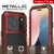iPhone 17 Pro Max Metal Case, Heavy Duty Military Grade -Rüstungsabdeckung [Schocksicher] Ganzer Körper hart [rot]