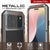 iPhone 17 Pro Metal Case, Heavy Duty Military Grade Rüstungsabdeckung [Schocksicher] Ganzkörper hart [Silber]
