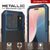 iPhone 17 Pro Metal Case, Heavy Duty Military Grade -Rüstungsabdeckung [Schocksicher] Ganzkörper hart [blau]