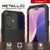 iPhone 17 Metallkoffer, Heavy Duty Military Grade Rüstungsabdeckung [Schocksicher] Ganzkörper hart [Schwarz]