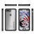 iPhone 7+ Plus Waterproof Case, Ghostek® Atomic 3.0 Black Series | Underwater | Touch-ID (Color in image: Silver)