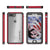iPhone 7+ Plus Waterproof Case, Ghostek® Atomic 3.0 Red Series | Underwater | Touch-ID (Color in image: Black)