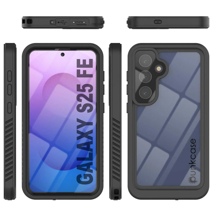 Galaxy S25 FE Wasserfest/stoßfest [Extreme Series] mit Displayschutzhülle [Schwarz]