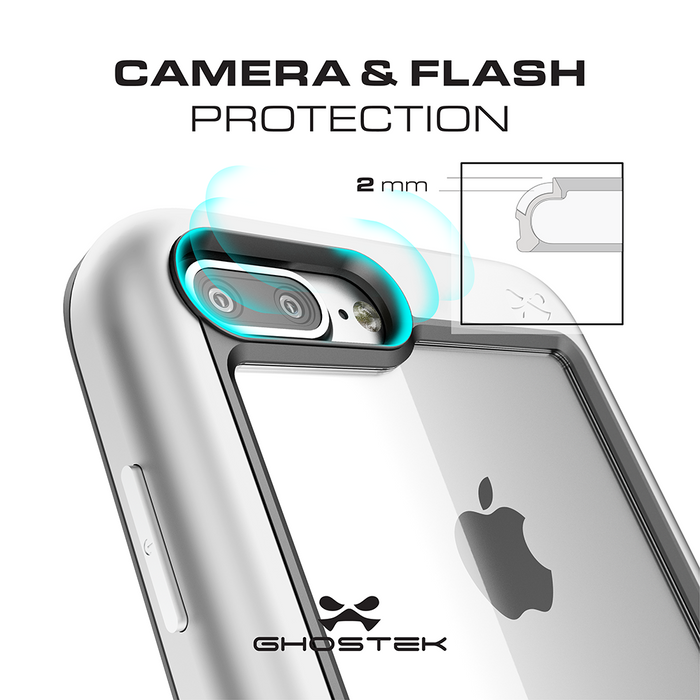 iPhone 8+ Plus Waterproof Case, Ghostek® Atomic Series | Shockproof | Dirt-proof | Snow-proof | Ultra Fit | [RED] (Color in image: Pink)