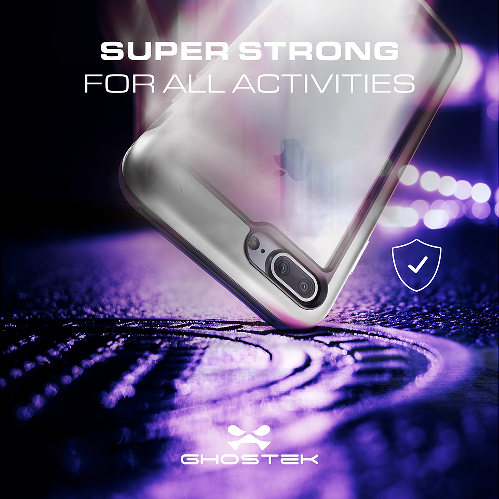 iPhone 8+ Plus Waterproof Case, Ghostek® Atomic Series | Shockproof | Dirt-proof | Snow-proof | Ultra Fit | [RED] (Color in image: Silver)
