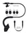 Headphones Bluetooth, Ghostek Earblades Black Sweatproof Bluetooth 4.1 Headphones Water Resistant (Color in image: white / black)